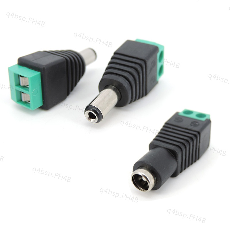 10 Pairs Male & Female 5.5 X 2.1mm DC Power Plug Jack Adapter Connector For CCTV Camera – Generic, 10 Set