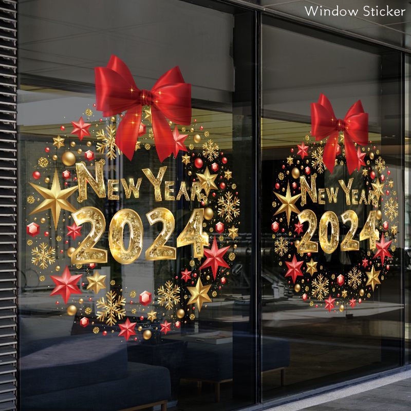 2024 New Year Static Stickers Spring Festival Scene Layout Glass Door   Sg 11134201 7rbl2 Lpvlx9rs60km92