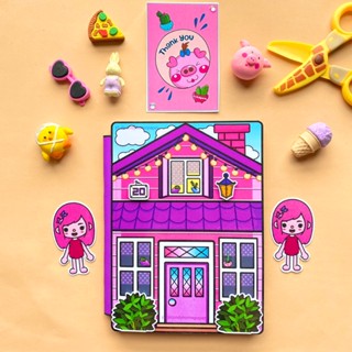 Toca Life World Quiet Book Toca Boca's Purple House quiet book paper ...