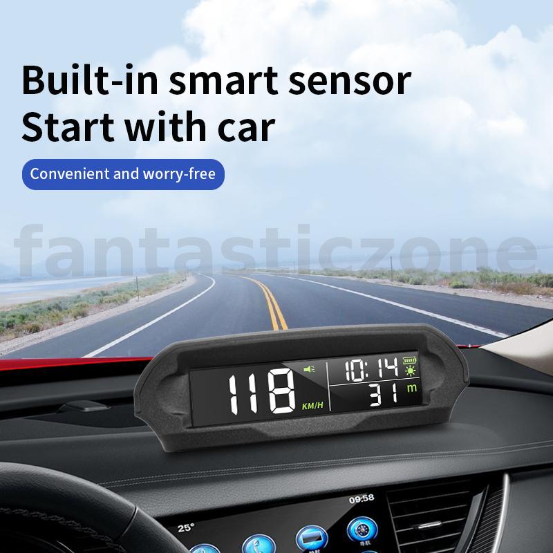 Fantasticzone Universal Solar Power Digital GPS Car Speedometer ...