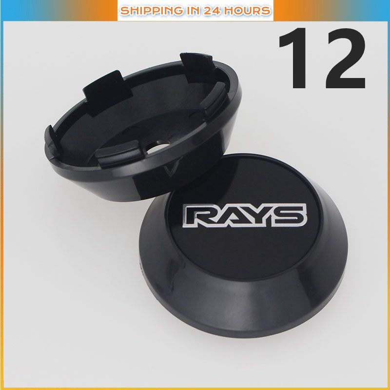 [Fast Deliver] 1set 4pcs 65mm volk racing car wheel center caps rays ...
