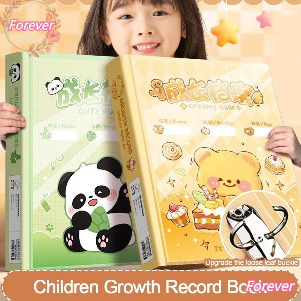 FOREVER Children Growth Record Book, Loose-leaf DIY Baby Memory Booklet ...
