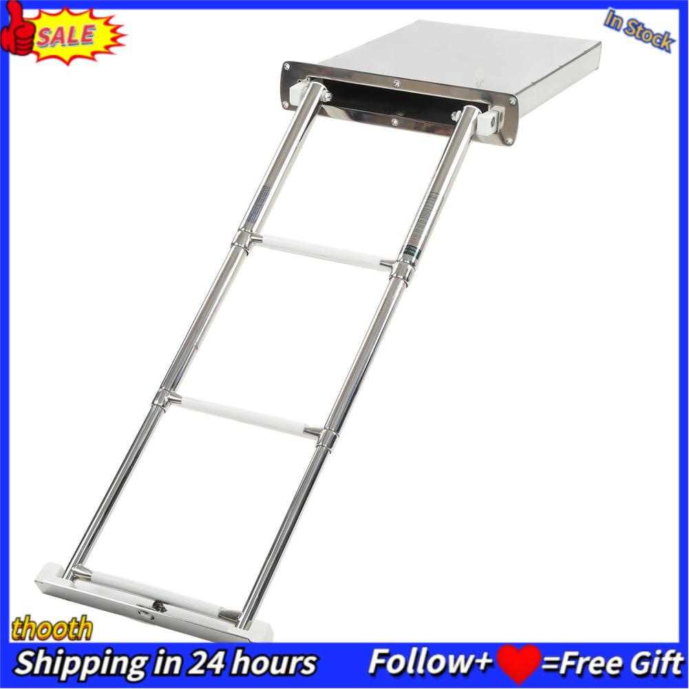 Thooth 3 Step Boat Dive Ladder Foldable Steps 316 Stainless Shopee