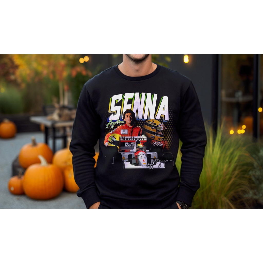 Ayrton Senna Formula 1 Racing Sweatshirt, F1 Vintage Jumper, Ayrton