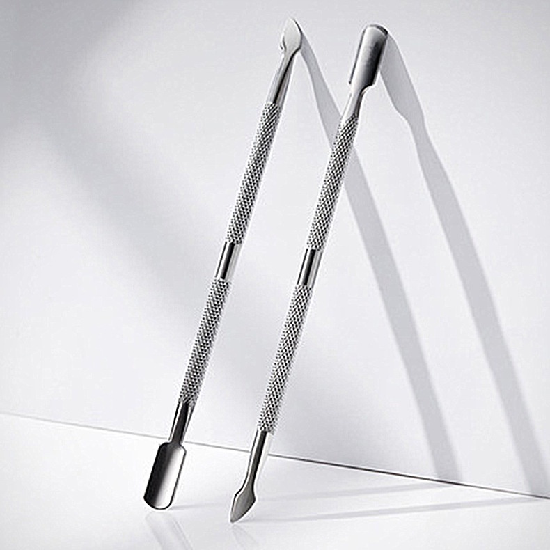 Double-Ended Stainless Steel Cuticle Pusher Dead Skin Push Remover ...