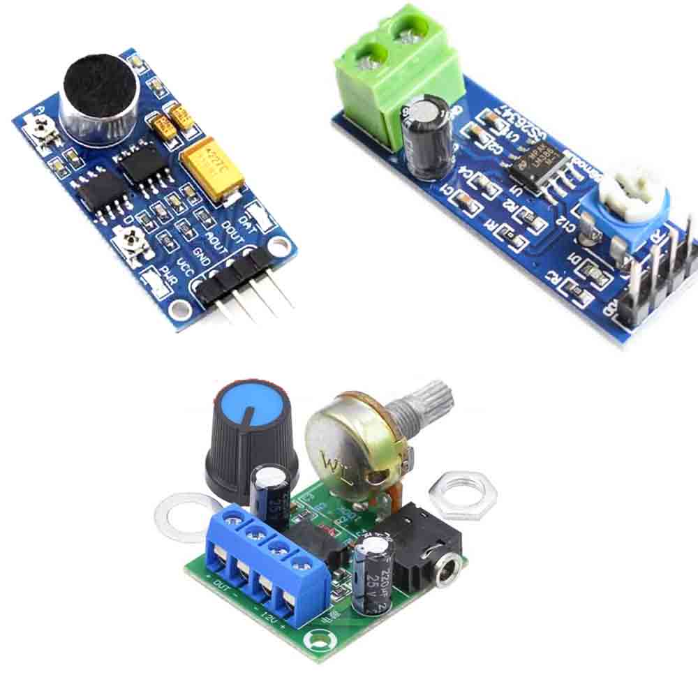 LM386 audio power amplifier module 200 times gain amplifier board mono