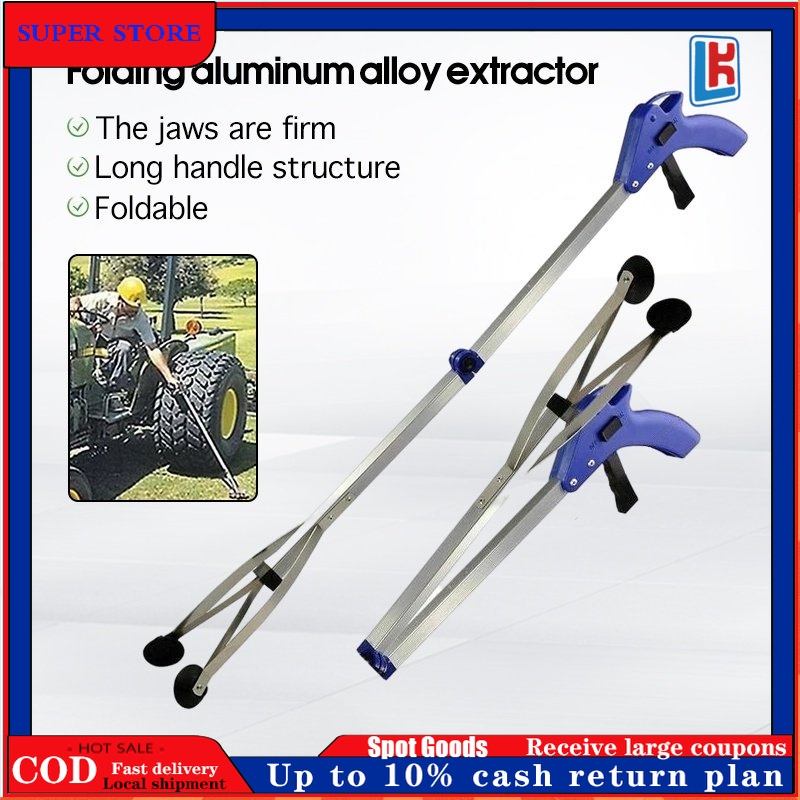 Foldable Garbage Picker Tong Claw Pick Up Stick Picking Tool Waste