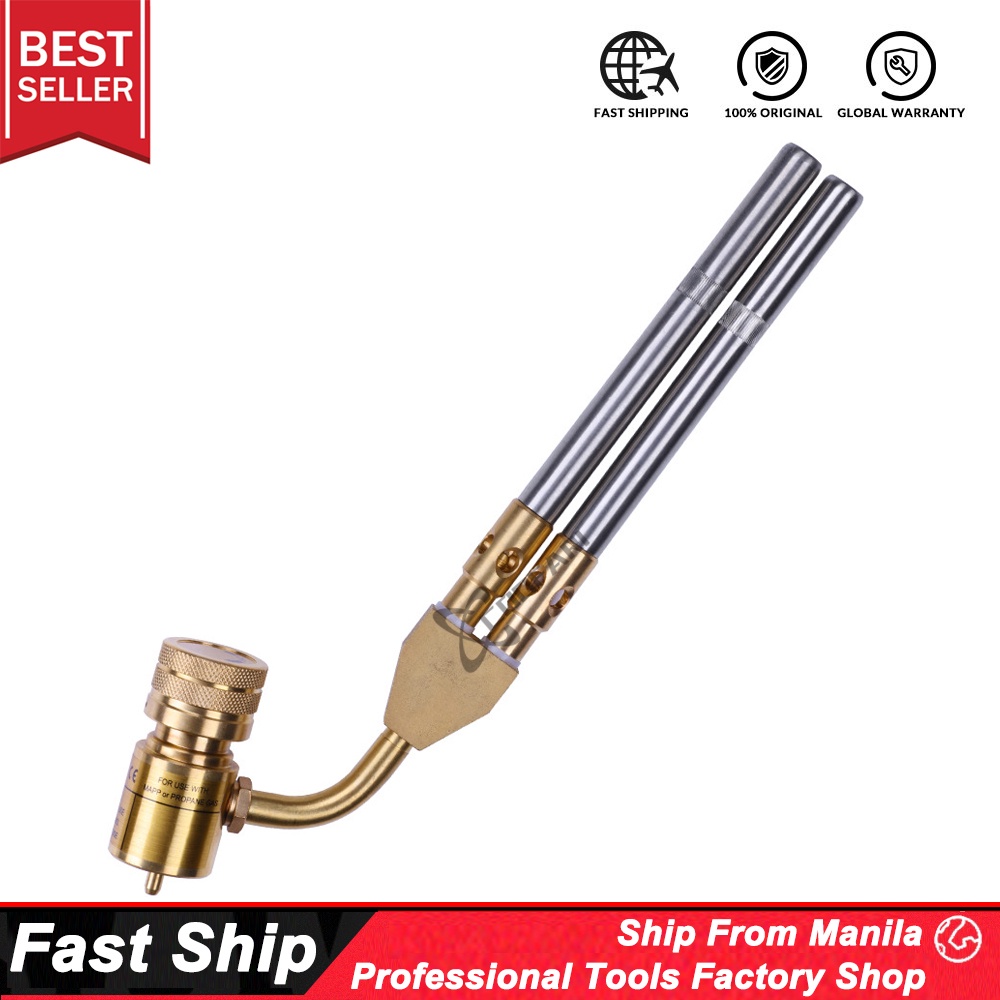 Trsaow APP Gas Torch With 3 Nozzles, Heavy Duty, CGA600 AP/Propane