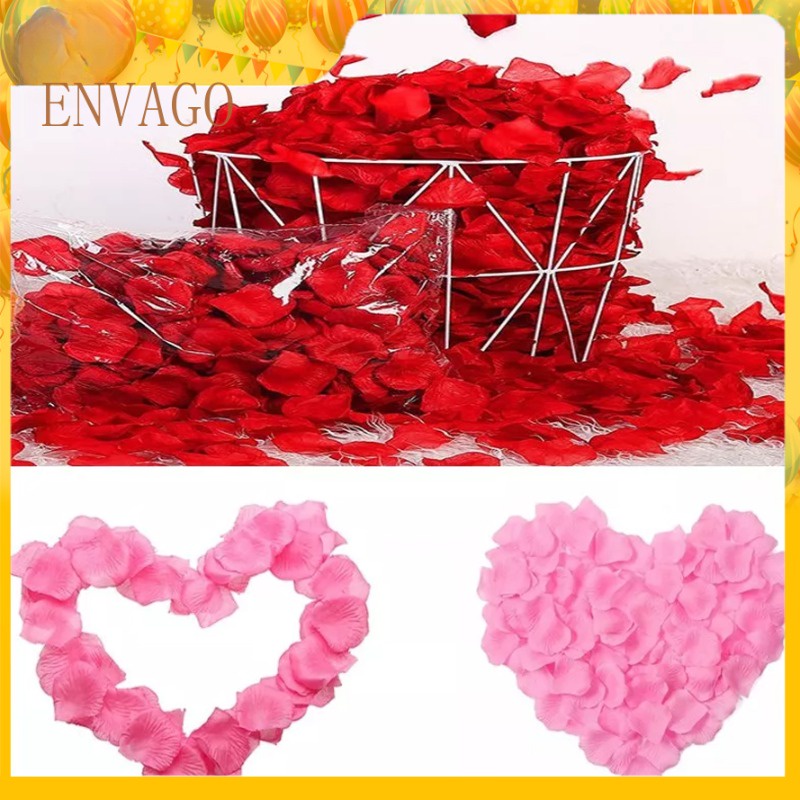 1000pcs Rose Petals Flower Girl Toss Fake Silk Petals Artificial Petals ...