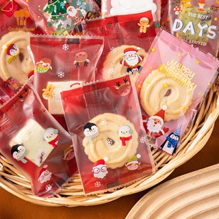 10packs Creative Christmas Gift Bags, Christmas Stand Up Candy Ziplock Bags,  Christmas Gift Packaging Bag, Cartoon Cute Snack Cookies, Candy Bag,  Reusable Food Storage Bag