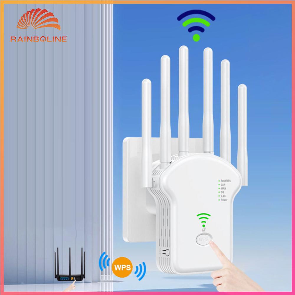 Rain 300Mbps/1200Mbps WiFi Repeater Wireless WIFI Extender Booster 5G 2 ...