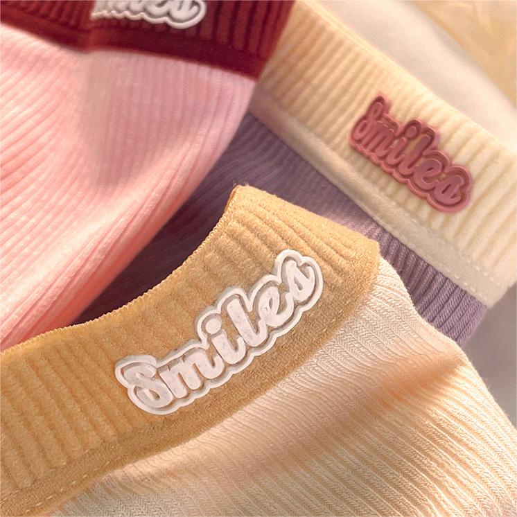 FINETOO Cotton Panty for Girls Korean Mid Waist Antibacterial Sweet ...