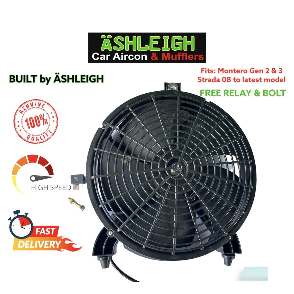 ASHLEIGH Aux fan assembly for Montero / Strada Condenser fan high speed