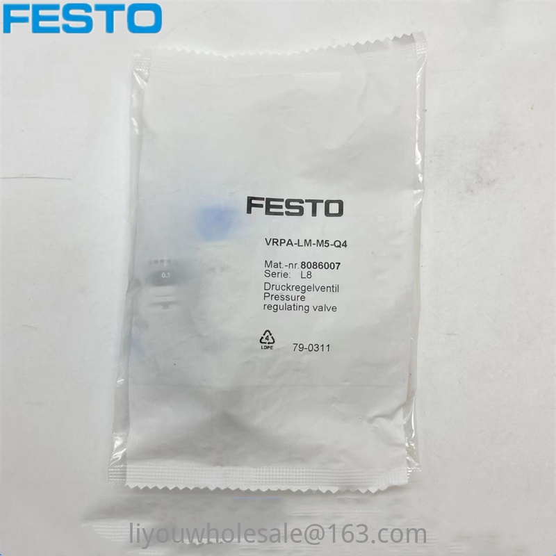 Festo FESTO Pressure Reducing Valve VRPALMM5Q4 8086007With Second