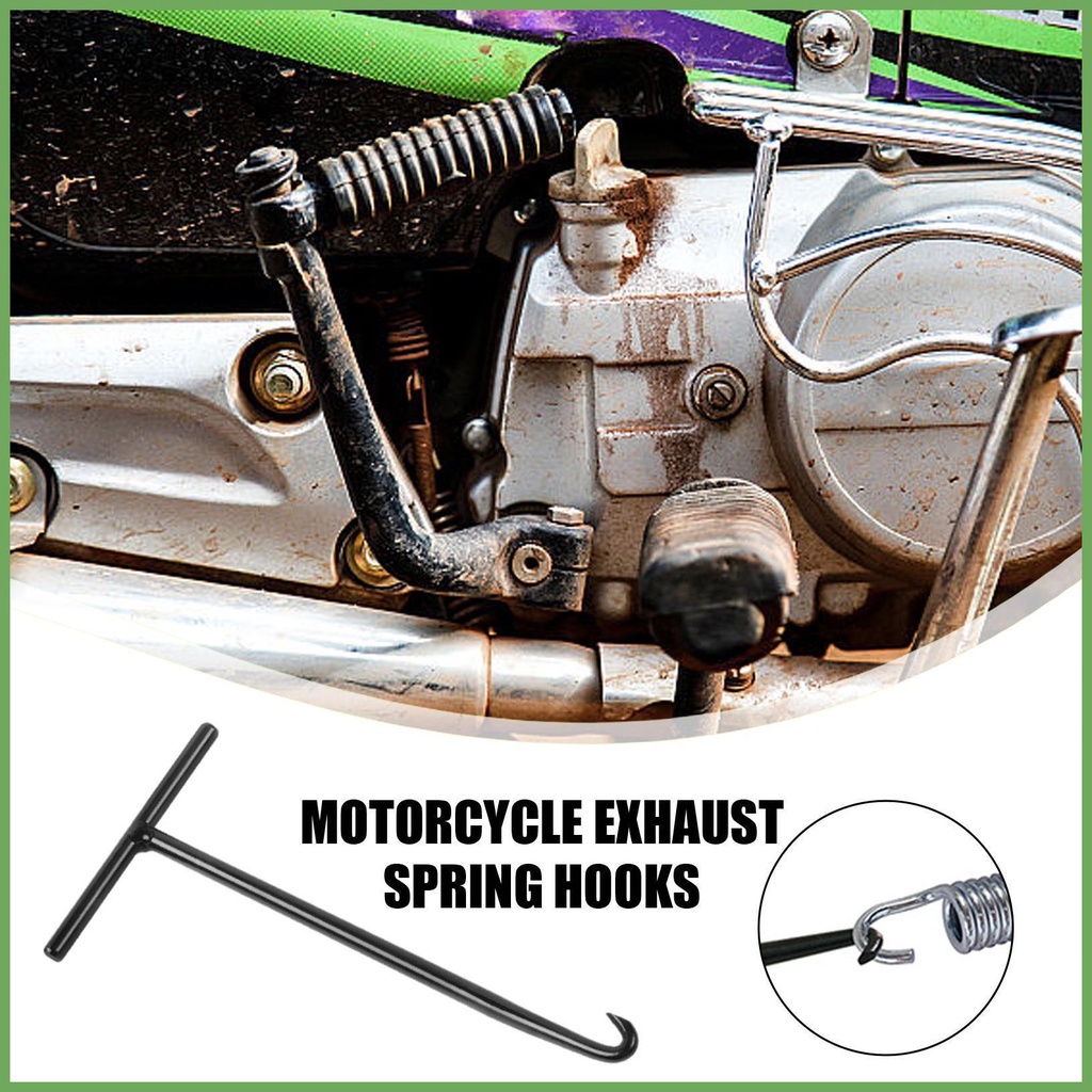 Motorcycle Exhaust Spring Hook, 2PCS T Shaped Handle Exhaust