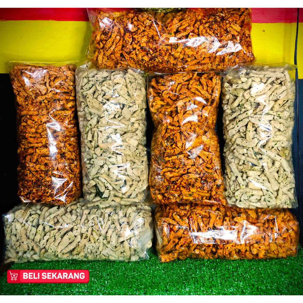 Basreng kilos with orange leaves 1kg, spicy basreng, original basreng ...
