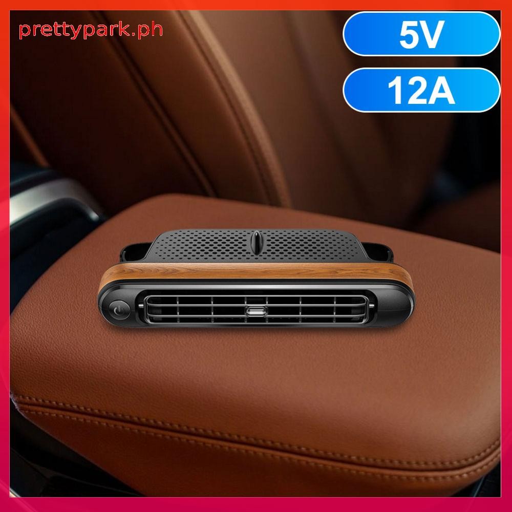 Backseat Cooling Fan Rear Seat Air Circulation Fan Three Adjustable ...