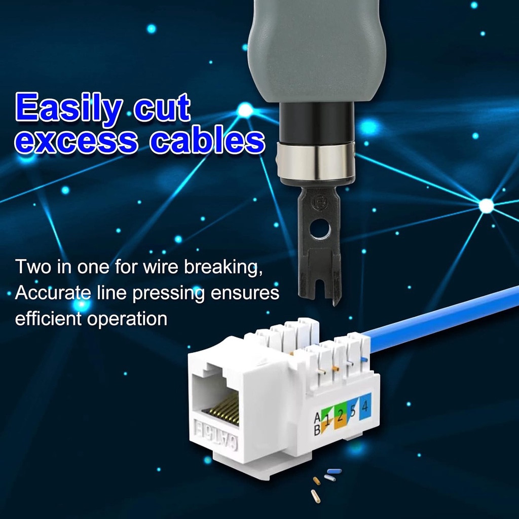 ZoeRax Impact Punch Down Tool Network Cable Wire Cutter Tools 110/88 ...
