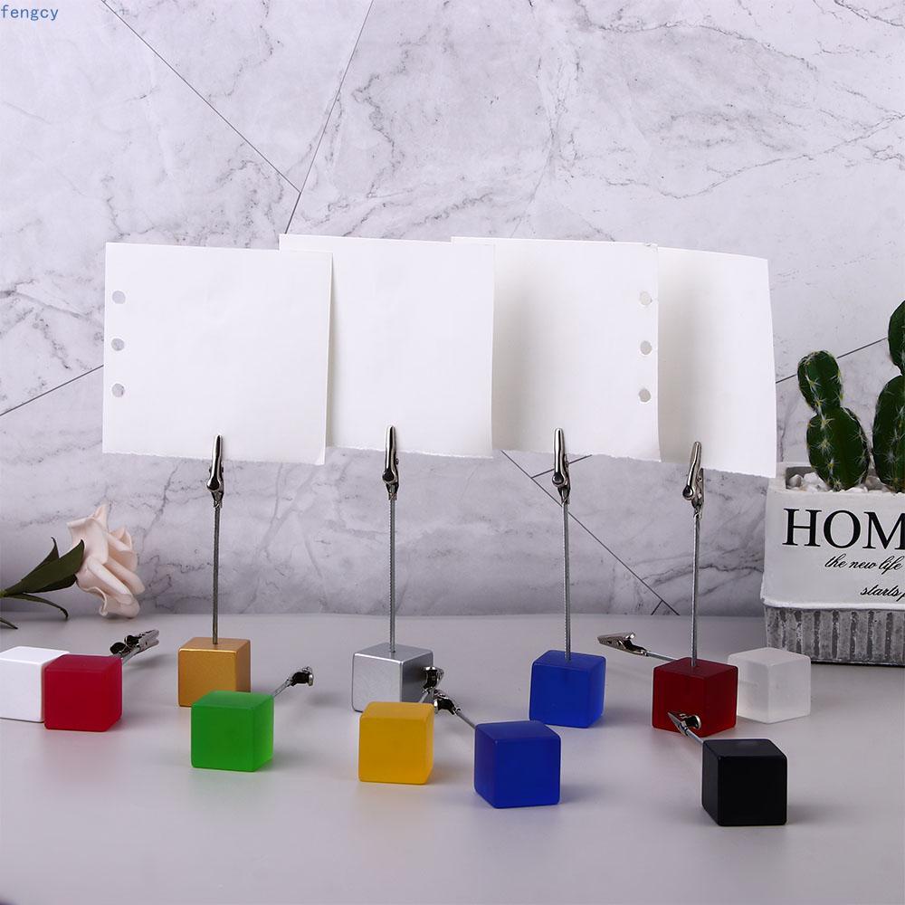 FENGCY Memo Card Holder Customized Gift Color Cube Memo Stands Memo