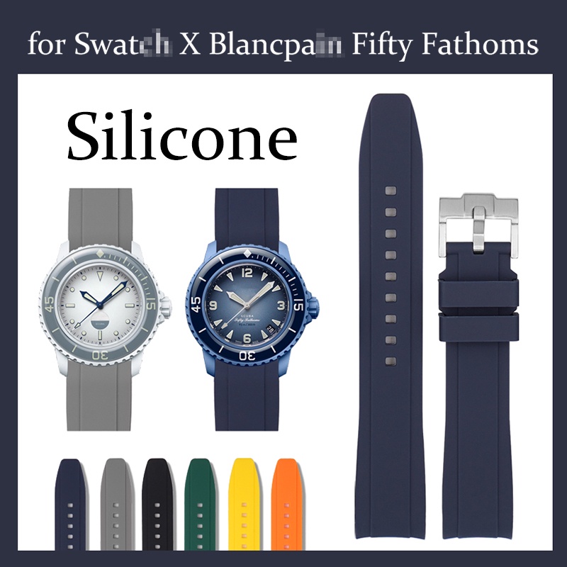 Silicone Watch Strap for Swatch X Blancpain Fifty Fathoms Band