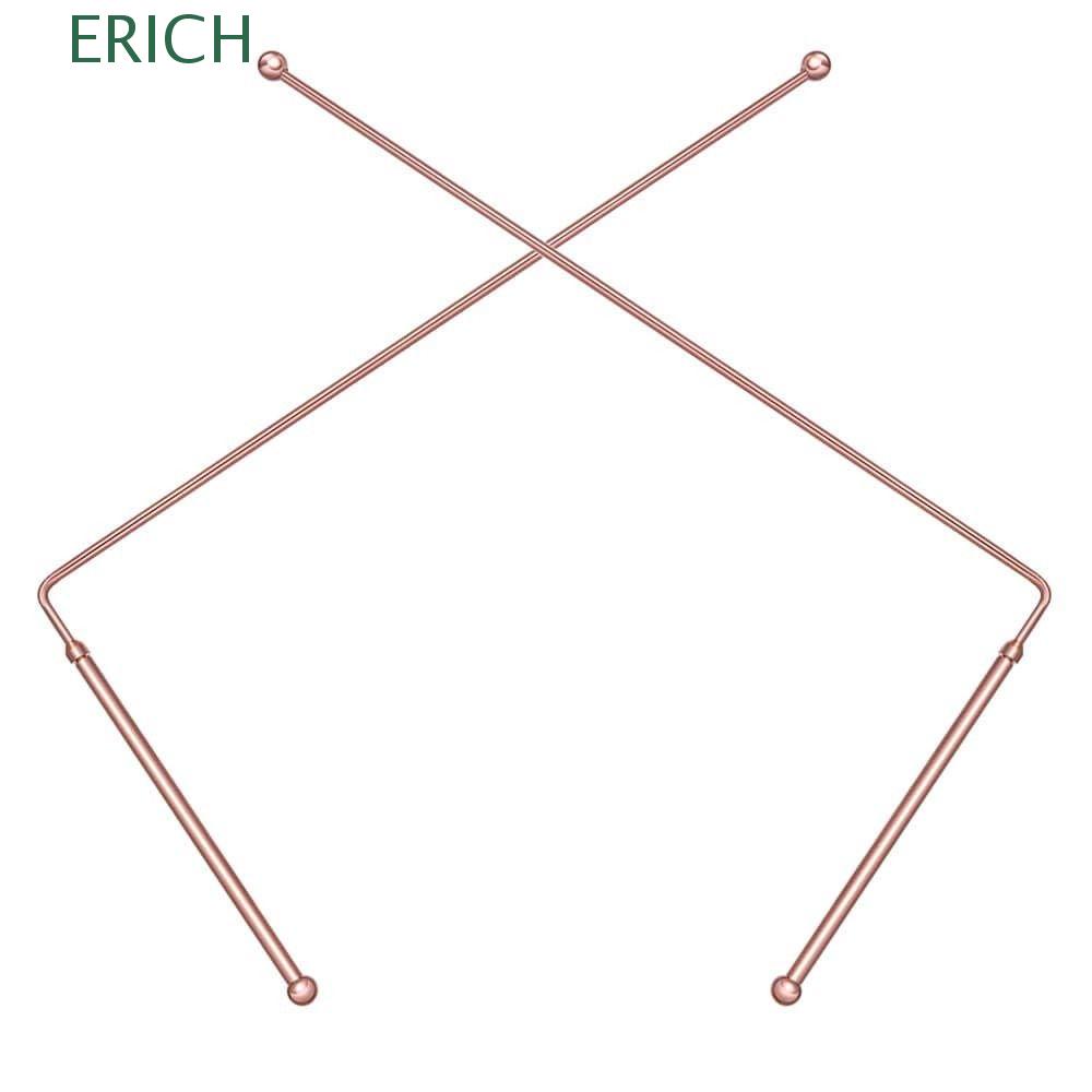 ERICH 2Pcs Divination Rod, Pure Copper Adjustable Dowsing Rods