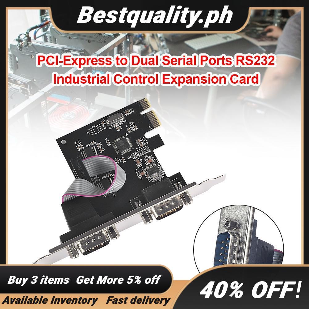 PCIe Serial Card PCI-Express to Dual Serial Ports RS232 Interface ...