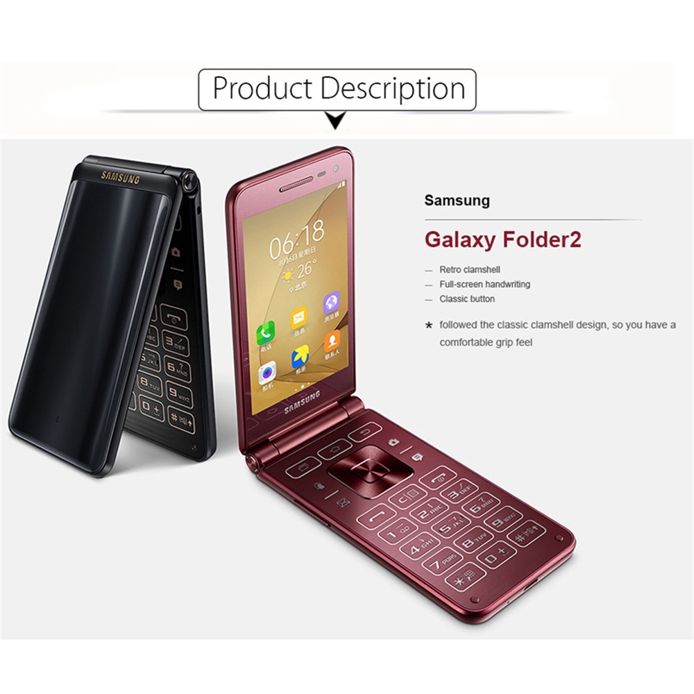 Samsung Galaxy Folder 2 G1650 G160N Quad Core 2GB RAM 16GB/32GB ROM 8MP