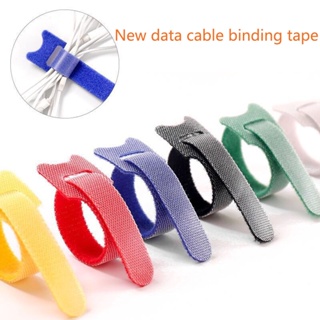 1pc Solid Color Plant Tape,Multi-Color Hook And Loop Strap  Reusable,Double-Side Hook Roll Organizer Strap, Fastening Tape