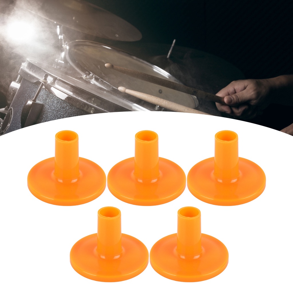 SPR5Pcs Drum Cymbal Sleeves Plastic Stand Percussion Instrument