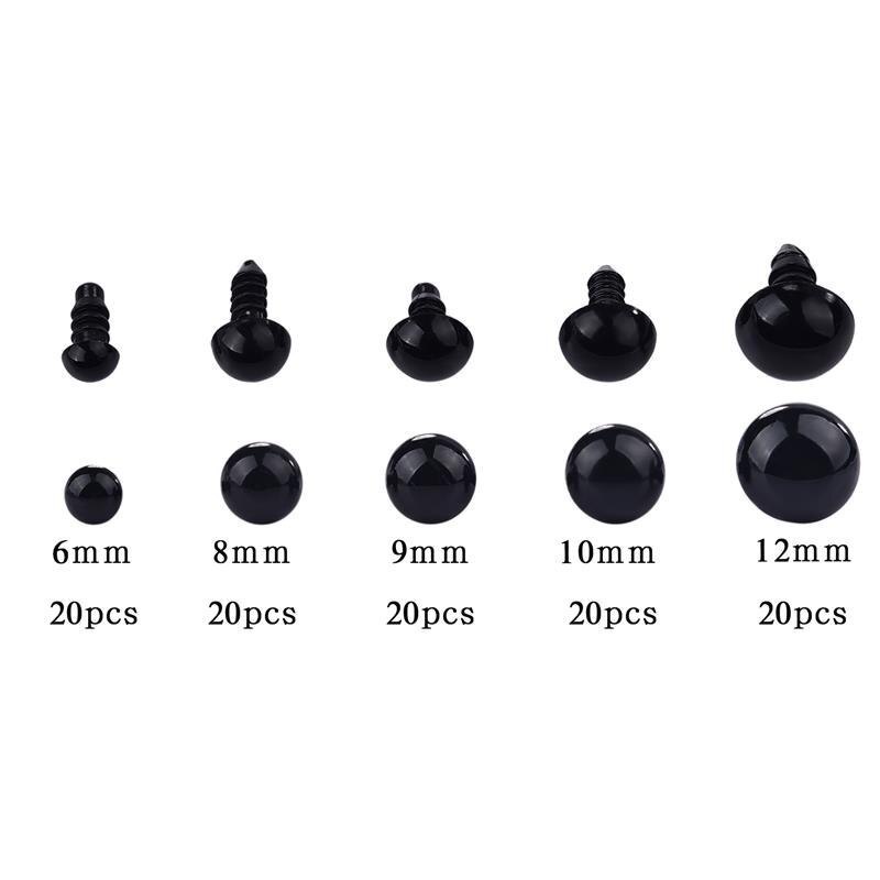 100Pcs Doll Eyes Resin Button Stuffed Animals Toy Bear Eyes Doll ...