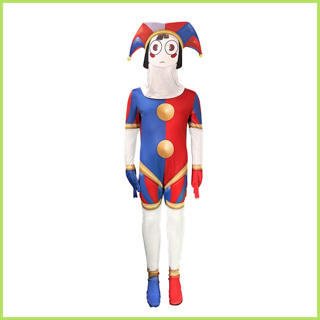 THE AMAZING DIGITAL CIRCUS Pomni Cosplay Joker Costumes Bodysuit For