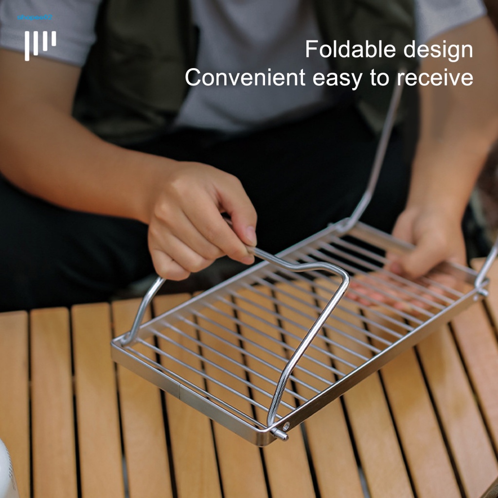 fgDijon Striped Stove Rack Adjustable Height Foldable Support Stove