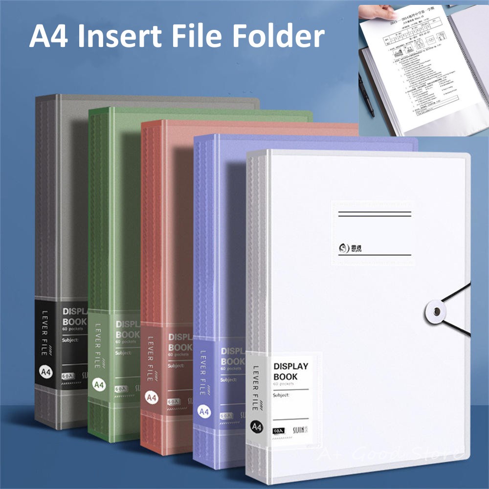 A4 Folder Insert File Folder Information Book 30pages Paper Document ...