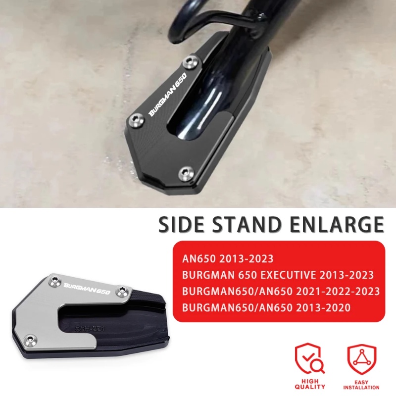 Motorcycle Kickstand Enlarger Pad Plate Side Stand For SUZUKI