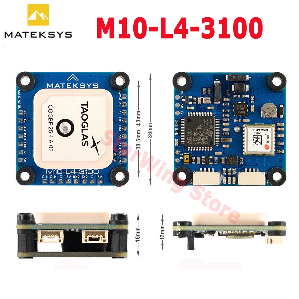 MATEK M10-L4-3100 ArudPilots AP_Periph GPS GNSS U-Blox MAX-M10S With ...