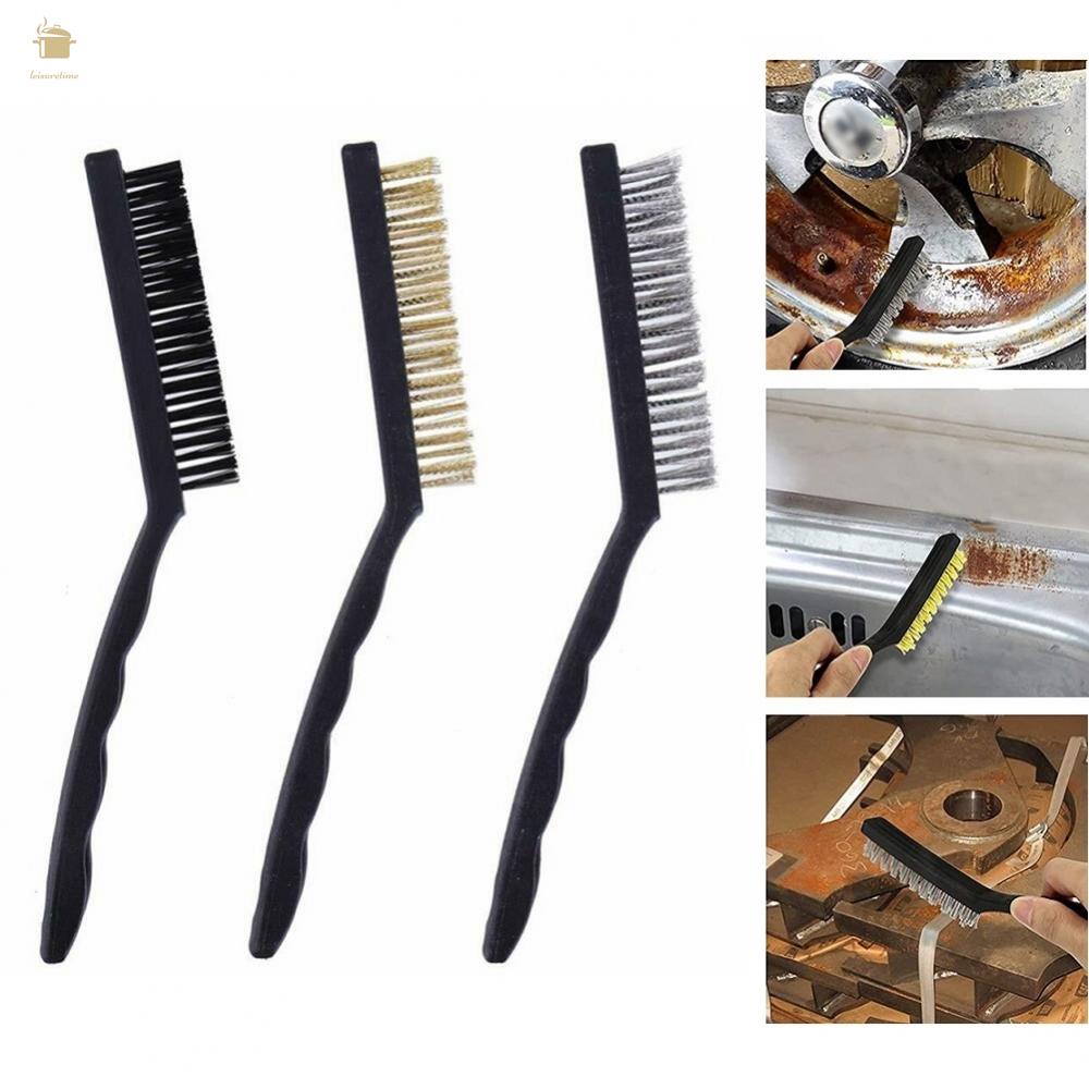 Practical Mini Wire Brush Kit for Rust Removal Cleaning Polish Brass ...