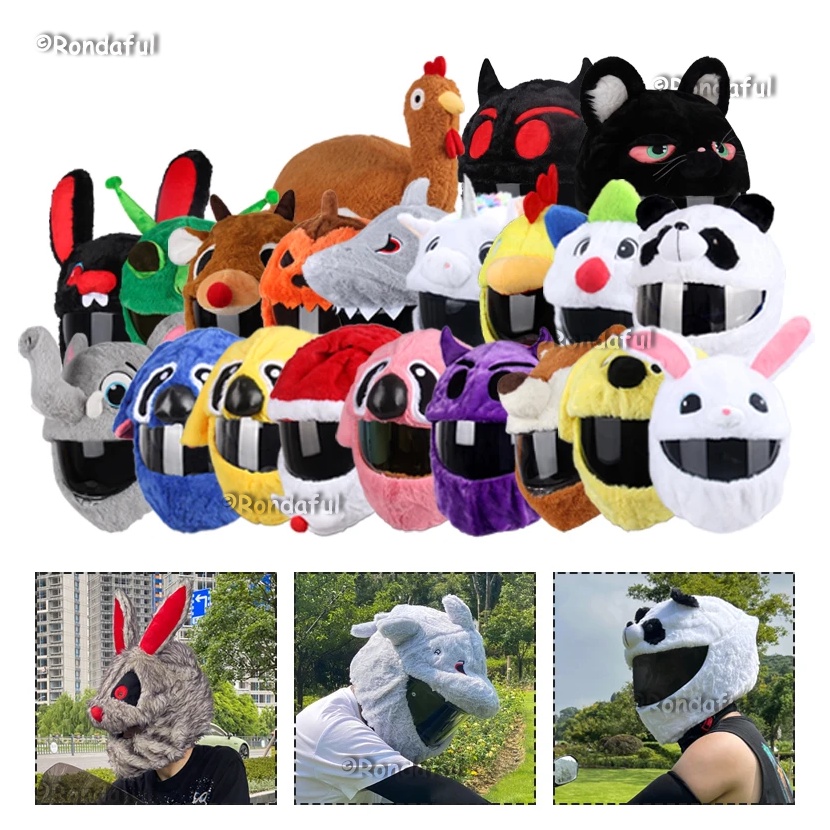 Toothless Motorcycle Helmet Cartoons Plush Full Helmet Protective Cover ...
