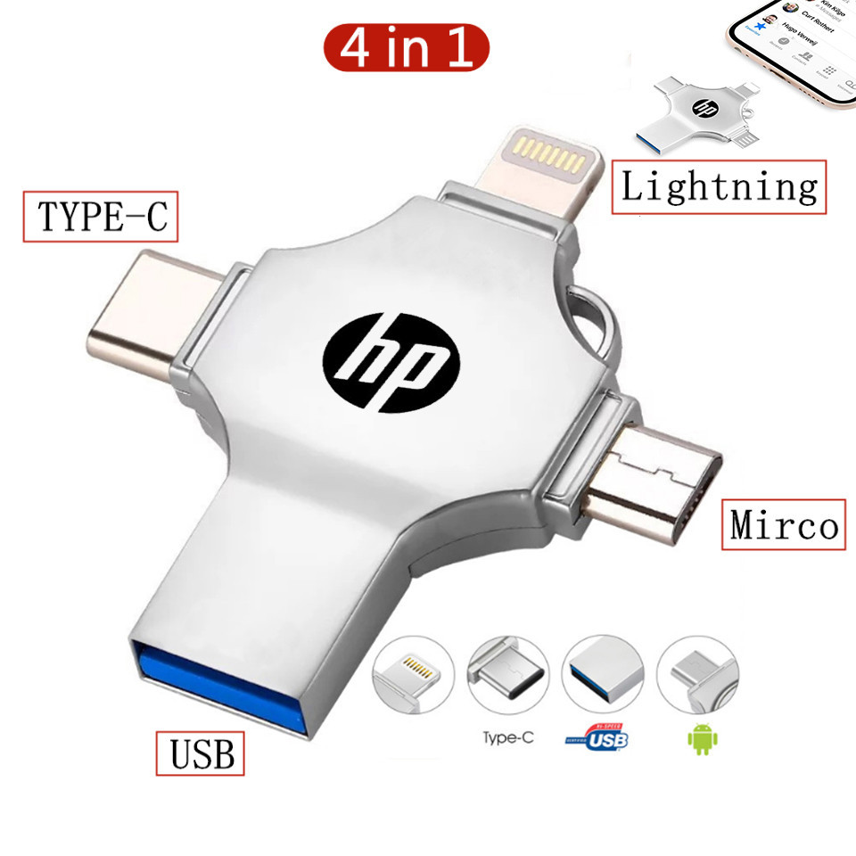 USB 3.0 Flash Drive For Iphone ipad Android Pen Drive 4 in 1 Memory ...