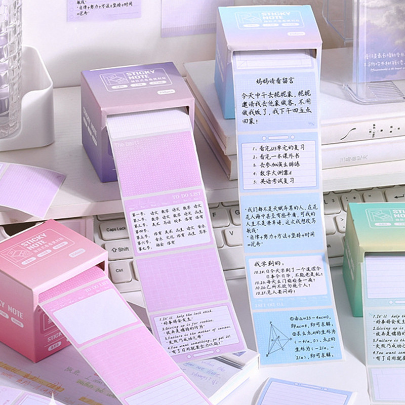 XINQITE 256 Sheet Creative Pull-Out Style Sticky Notes Student Tearable ...