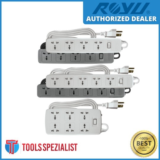 ROYU REDEC605 POWER EXTENSION CORD WHITE | Shopee Philippines