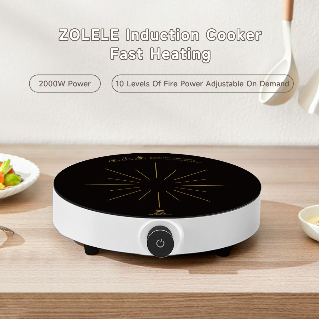 ZOLELE Induction Cooker 2000W Precise Control Power Rapid Heating ...