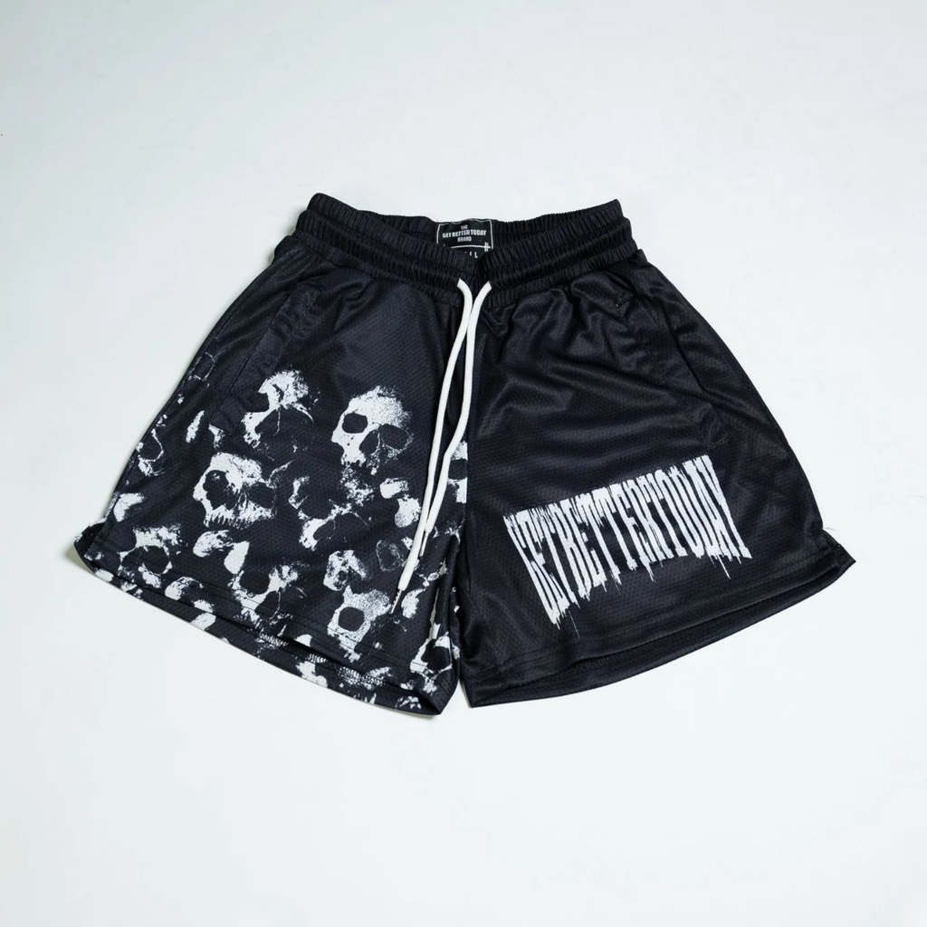 Get Better Today Mesh Shorts Gym Basketball Running GBT Y2k Oversized
