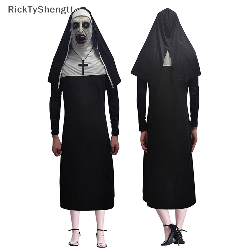 RR The Horror Scary Nun Valak Cosplay Costume Mask for men women ...