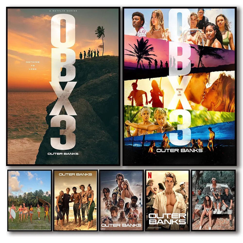 2023 Outer Banks Tv Show Poster Aesthetic Season 3 Movie Details Canvas
