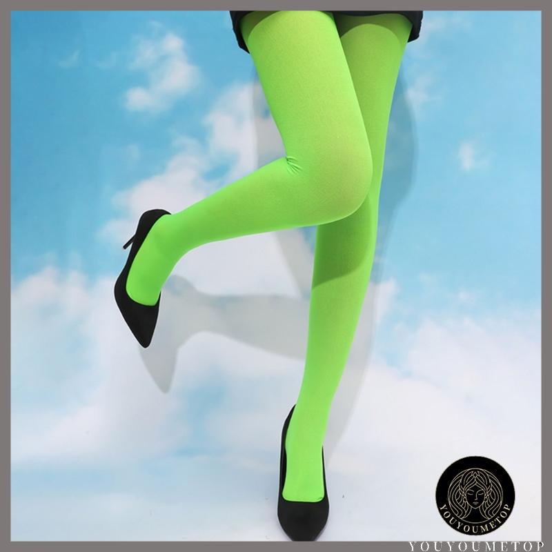 Neon Tights - Lime Green – The Party Place