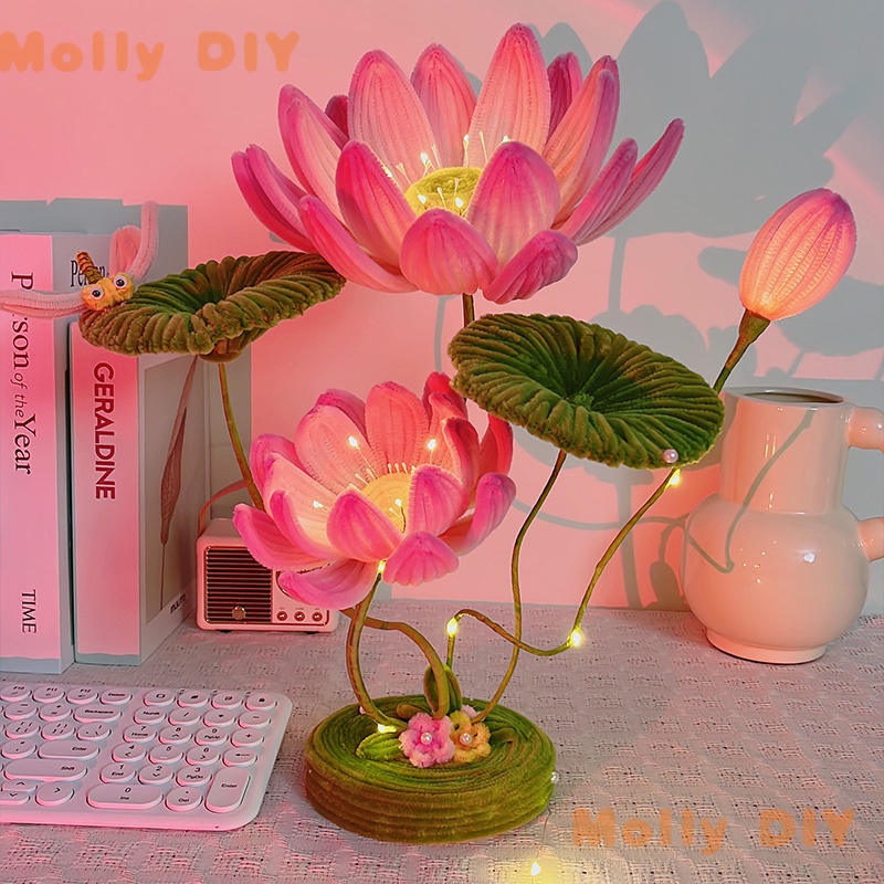 Diy lotus clearance lamp