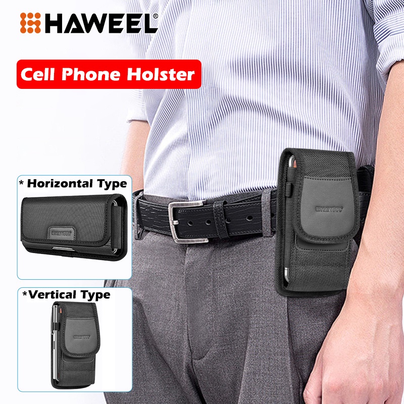 Cell Phone Holster Nylon Belt Clip Pouch Cell Phone Belt Holder