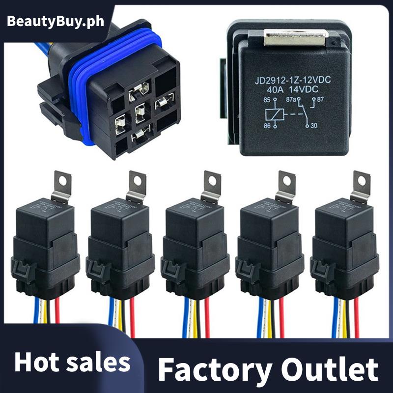 HONSTER 5-Pin 40/30AMP 12V SPDT Waterproof Automotive Relay With Harness - View #3