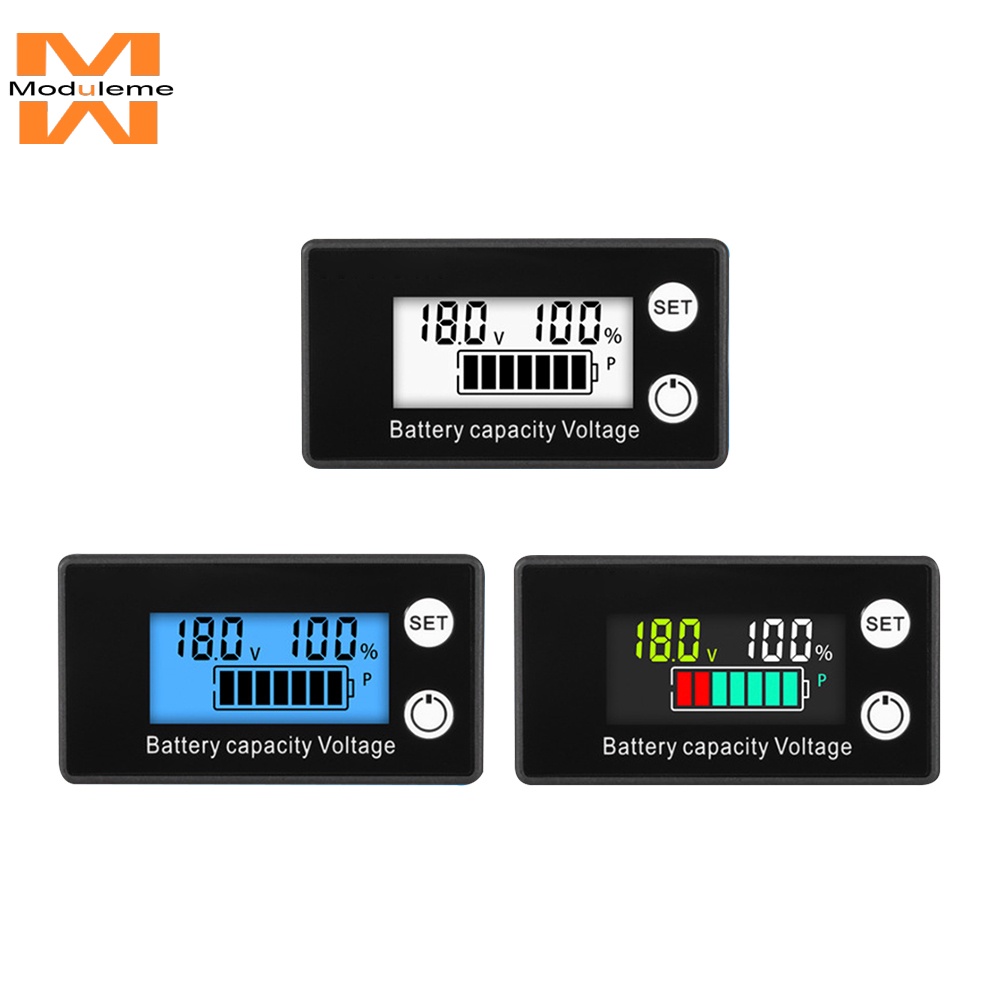 6133A DC8-100V Battery Meter Indicator Voltage Meter with Alarm Lithium ...