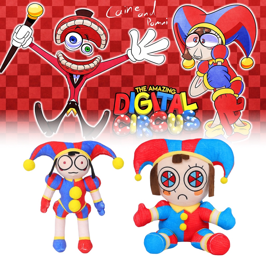 30cm Pomni Plush Digital Circus Toy Circus For Kids The Amazing Digital